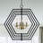 20" DIY Multi-Tier Matte Black Pendant Light w Adjustable Shades, 4-Lights and Adjustable Hanging Chain