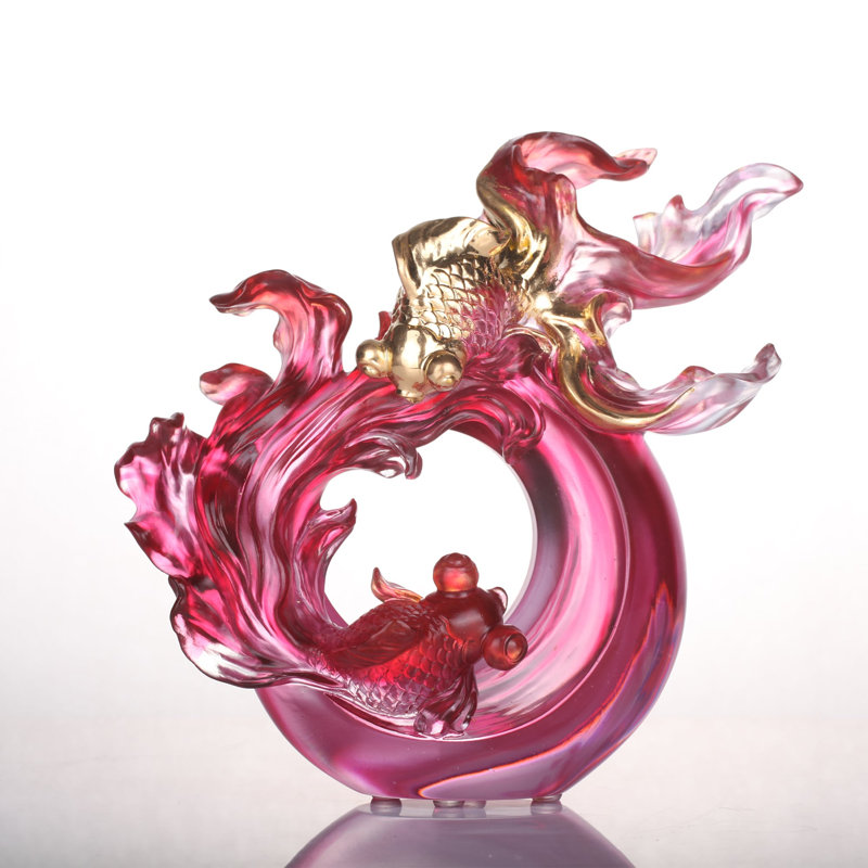 LIULI Crystal, Goldfish Sculpture | In Fulfillment