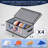 Stackable Hat Organzier For Baseball Caps, 4 PCS Hat Storage Boxes For Closet Hold 60 Caps With Cardboard, Grey