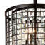 Luminaire suspendu géométrique 6 lumières unique Hargett