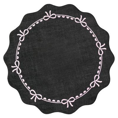Tapis lavables à arc festonné pour chambre de bébé et couloir