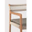 Jack Woven outdoor dining chair - teak - Beige cord - Silt fabric