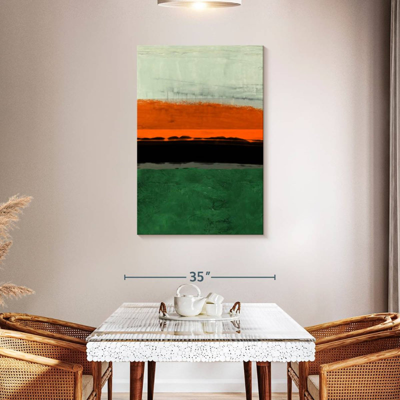 Avery Abstract Stripe Theme Orange, 45" H x 30" W