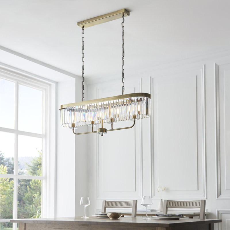Bothell Avish 4lt Chandelier, Antique Brass