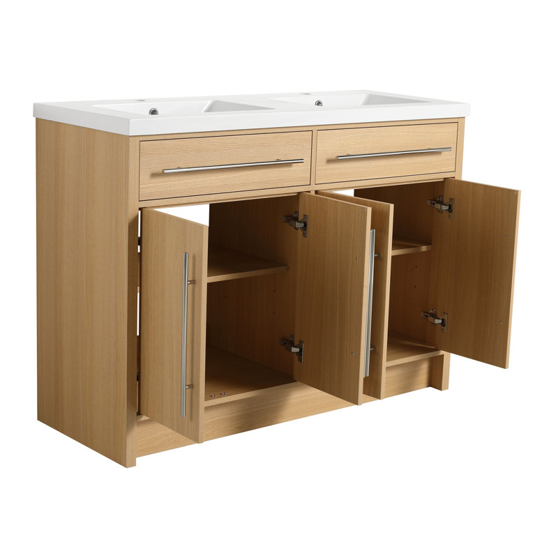 Ensemble de meuble-lavabo autoportant 48 po avec lavabo en résine 48 po, 48''
