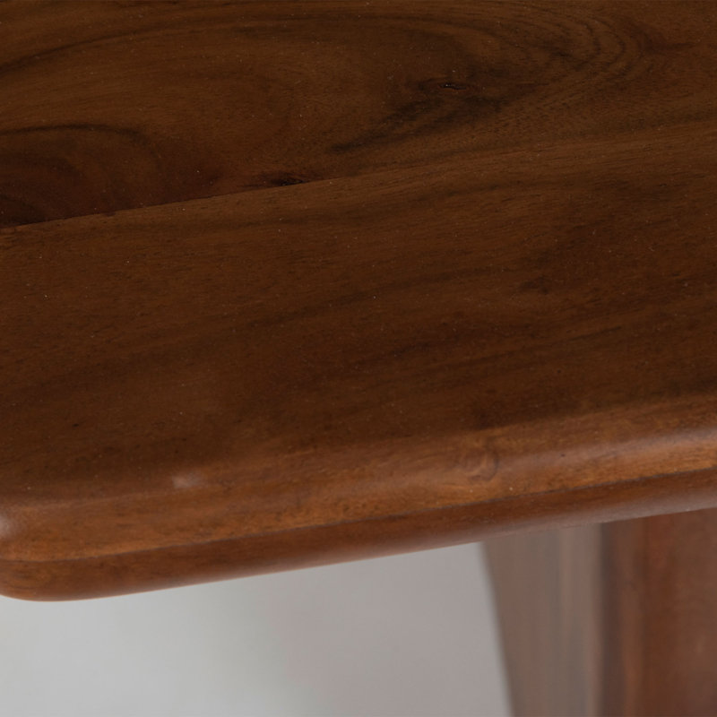 Acacia Solid Wood Dining Table, Walnut