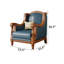 Fauteuil en cuir véritable touffeté de 33,4 po Beilin