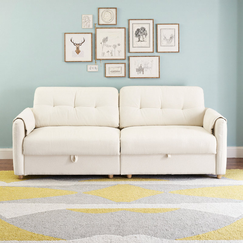 Canapé inclinable polyvalent avec éponge à haute résilience Assemblage facile pour les sièges, Beige