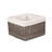 Square Lined Wicker 2 Piece Storage Basket Set