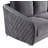 Sofia 55"W Gray Velvet Modern Chic Loveseat Couch-755211165-689523302