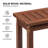 Patio 6-Person Solid Wood Dining Set