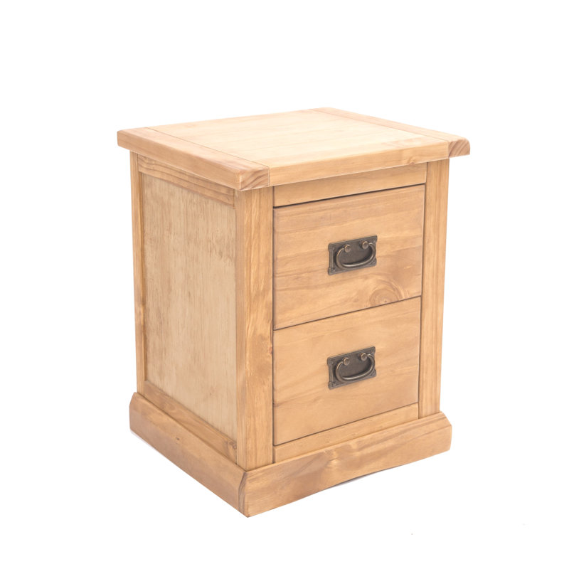 Nagle 45cm W Plywood / Laminate Board Bedside Table, Chamfered