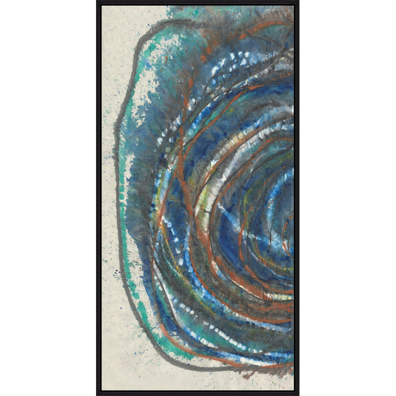 «Danielle Davis Mixed up I» par Danielle Davis - Peinture sur toile, Image au gel brossé, H 61,75 po x l 31,75 po x P 1,5 po