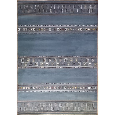 Tapis décoratif bleu clair de style sud-ouest keunta