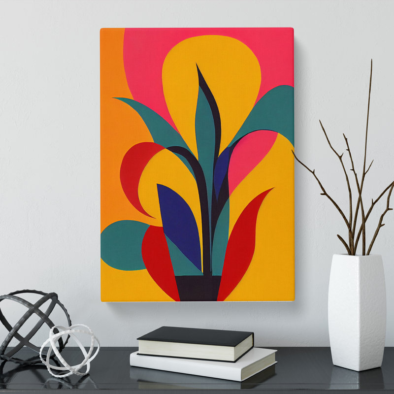 CAN-V0523-2605X Tulip Flower Abstract Vol.1 - Wrapped Canvas Print, 50cm H x 35cm W x 3cm D