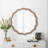 Round Wavy Wall Mirror, Round Wall Mirror