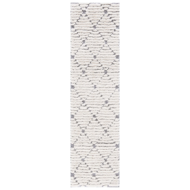 Hi-Lo Shag Performance Geometric Rug, Runner 2'2" x 8'