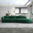126" Japandi Style Luxury Modern Velvet Curvy Couch-81914204