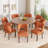 Upholstered Solid Wood Dining Side Chair-1023225747