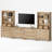 Scarlett Farmhouse TV Stand With Bookshelves For, Modern Entertainment Center With Storage, TV Console For Living Room, Bedroom-397772161
