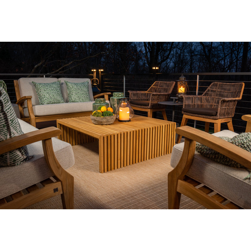 Essential Outdoor Square Teak Coffee Table