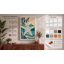 Starfish and Wave Japandi - Wrapped Canvas-655049781-655049771