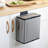 Aluminum Manual Lift Waste Basket - 0.8 Gallons