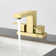 Modern Two Hole Centerset 4" 2-handle Bathroom Faucet with Pop Up Drain Assembly