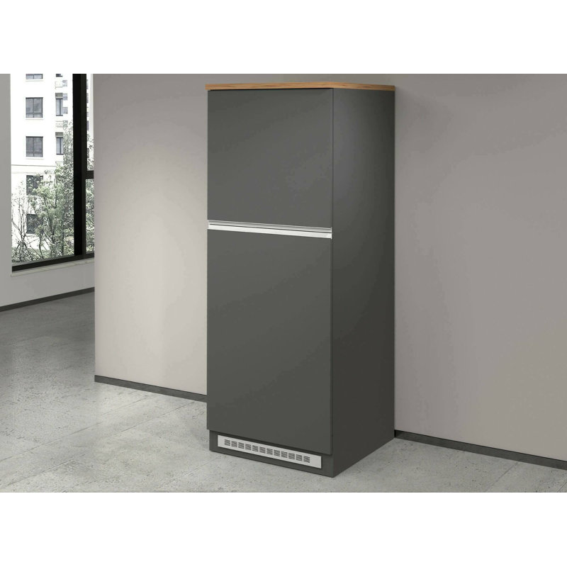 Aloisie 165cm Kitchen Pantry, Anthracite/Oak