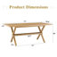 Tables de salle à manger (table seulement, sans chaises, avec plateau et pieds) avec rangement, bois en MDF de 71 pouces, salle à manger industrielle moderne