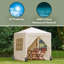  2m x 2m Metal Pop-up Gazebo