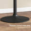 Table de bar ronde réglable pour 2 personnes avec base en acier, marbre noir-961012633