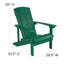 Ensemble de table d'appoint et 2 chaises de style Adirondack intérieur / extérieur Balasi-913526607