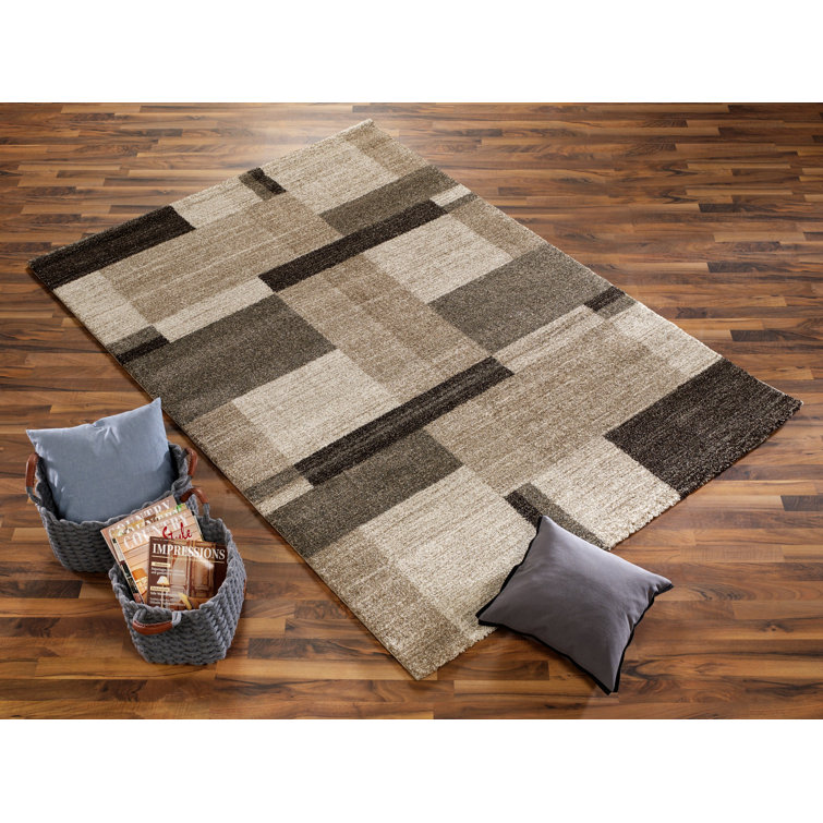 Falk Geometric Shag Area Rug
