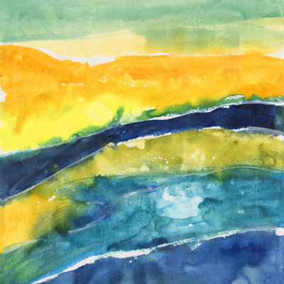 Sunny Seaside II by Joyce Combs - Wrapped Canvas Print