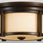 Tiffany Heritage Bronze 33cm W 2 - Bulb Outdoor Flush Mount
