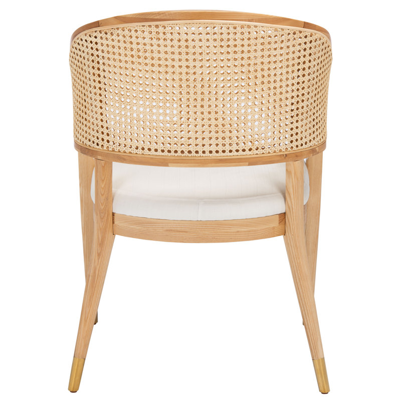 Arm Linen Chair, Natural/Gold
