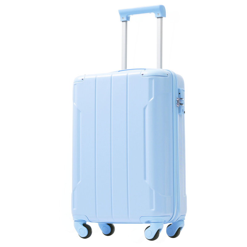 Valise rigide, valise légère en ABS durable avec roulettes doubles, verrou TSA, bagage de transport de 20 pouces