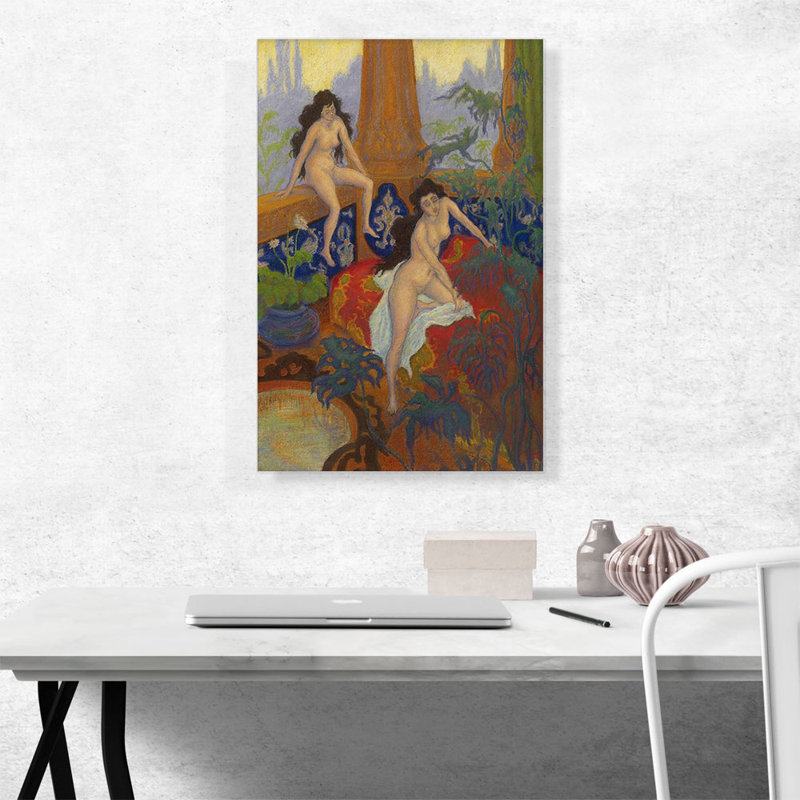 Nautchis 1900 par Paul Ranson, reproduction d'art sur toile tendue, H 26 po x l 18 po x 1,5 po