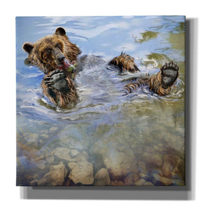 Art mural sur toile Millwood Pines «Bear Bath» par Murray Henderson