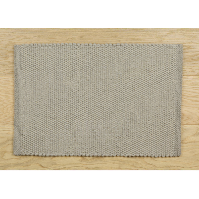 Solid Colour Wool Hand Woven Area Rug, 170 x 240 cm