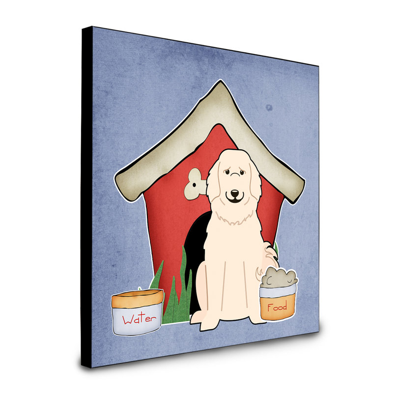 Panneau mural d’art collection dog house Scarvinia, Chien de montagne des Pyrénées