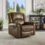 Fauteuil inclinable pivotant en microfibre Doniphan-1422215840