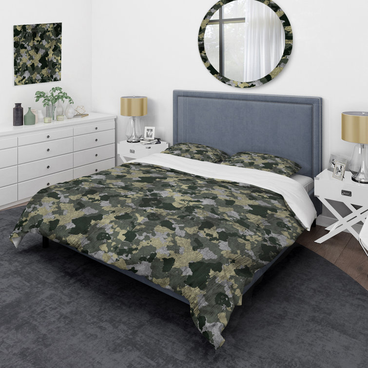 DesignArt Camouflage Duvet Cover Set | Wayfair