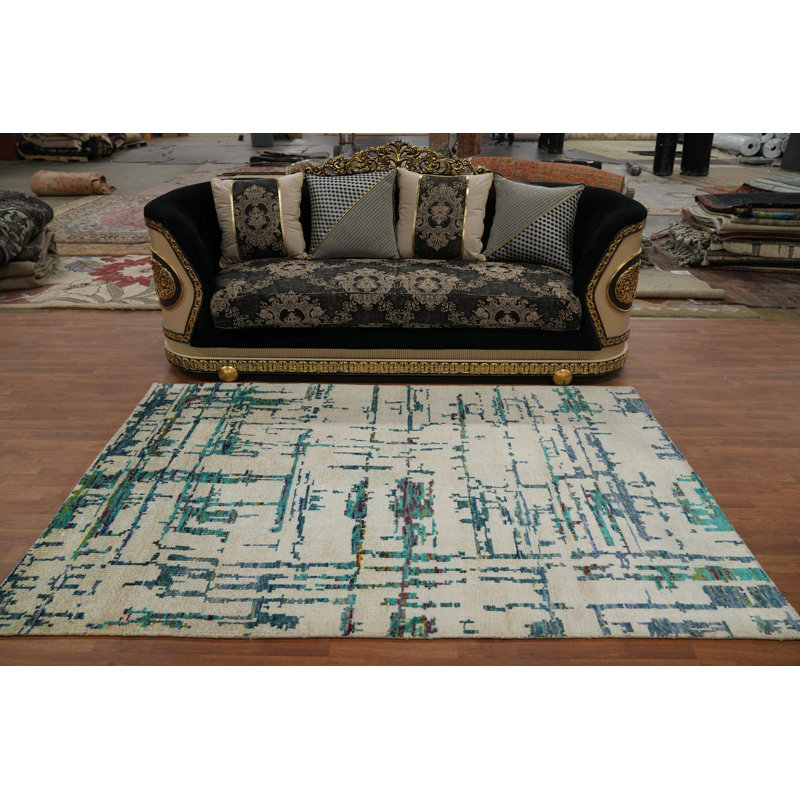 Tapis de salon moderne all-over 5 x 8