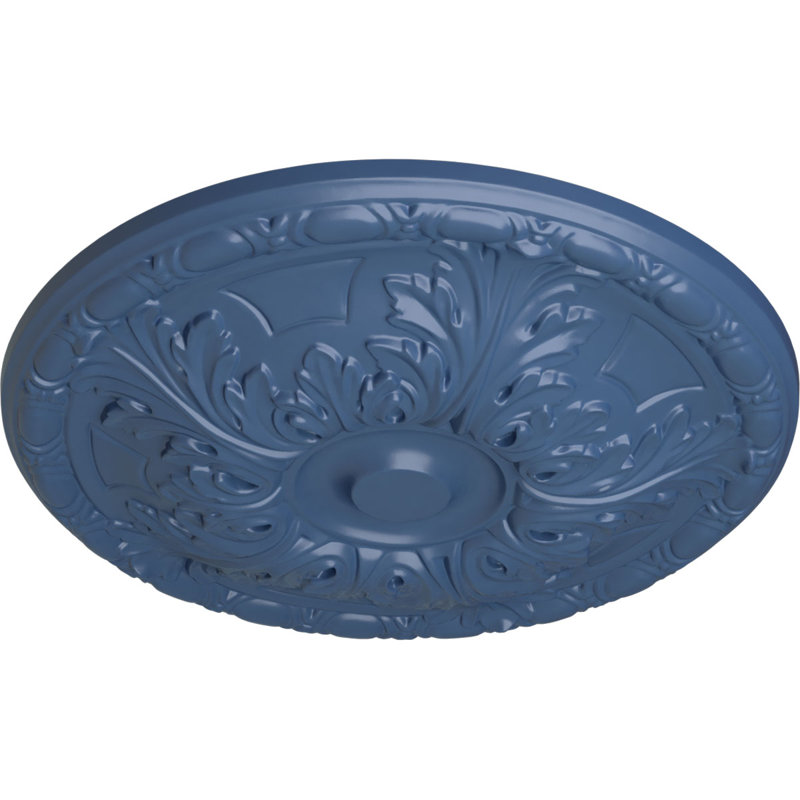 Médaillon de plafond Endurathane Granada, DE 15 3/4 po x P 5/8 po (convient aux auvents jusqu'à 4 1/4 po), finition Americana peinte à la main