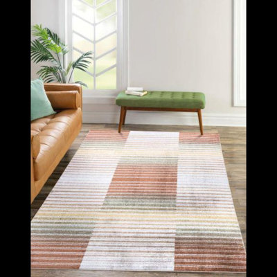 Bellavance Rectangle Striped Area Rug