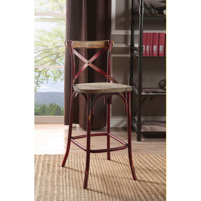 Tabouret Veale, Rouge antique