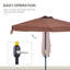 Parasol de plage 90,6 "avec manivelle Stanislao-1696516394