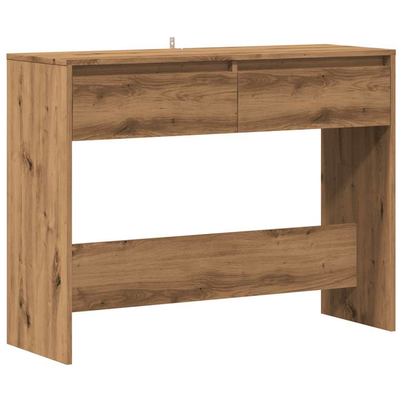 Isaish Console Table, 76.5cm H x 100cm W x 35cm D, Artisan Oak